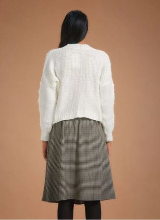 Bohem Tarz Krem Kloş Etek