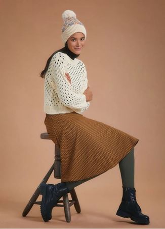 Bohem Tarz Hardal Kloş Etek