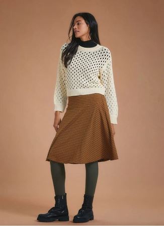 Bohem Tarz Hardal Kloş Etek