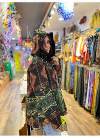 Kapüşonlu Önü Cepli Renkli Uzun kol