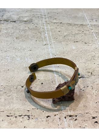 Özel Tasarım Kelebekli Deri Bileklik