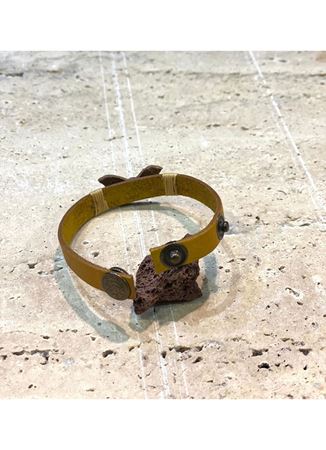 Özel Tasarım Kelebekli Deri Bileklik