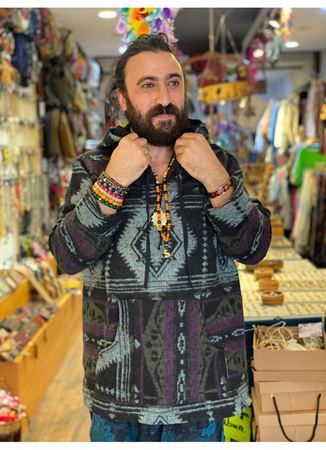 Kapüşonlu Önü Cepli Uzun Kol Sweat