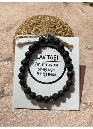 LAV DOĞAL TAŞ BİLEKLİK