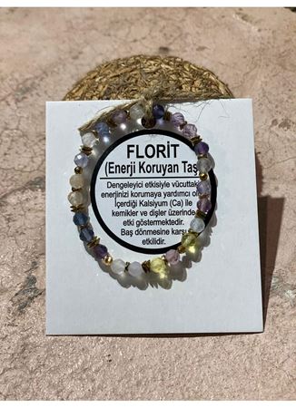 FLORİT ( ENERJİ KORUYAN TAŞ) DOĞAL TAŞ BİLEKLİK