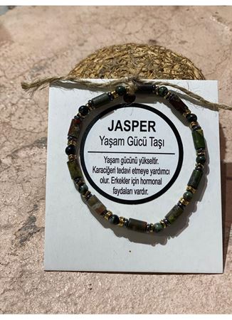 JASPER  ( YAŞAM GÜCÜ TAŞI) DOĞAL TAŞ BİLEKLİK 