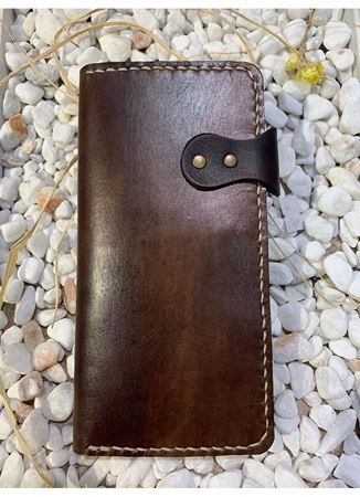 Özel Tasarım Deri Ayçiçeği Cüzdan