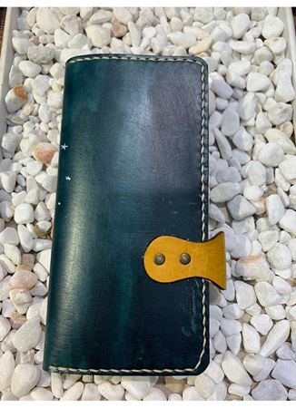 Özel Tasarım Deri Kedili Cüzdan