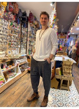 Desenli Dar Paça Şalvar