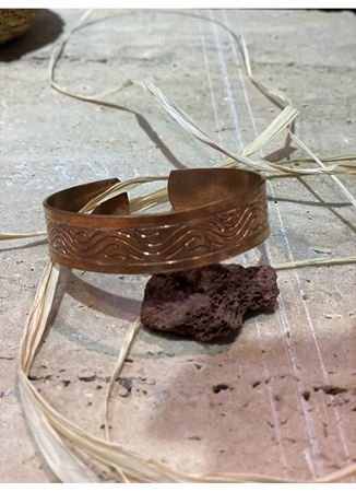 El Yapımı Otantik Bakır Bileklik