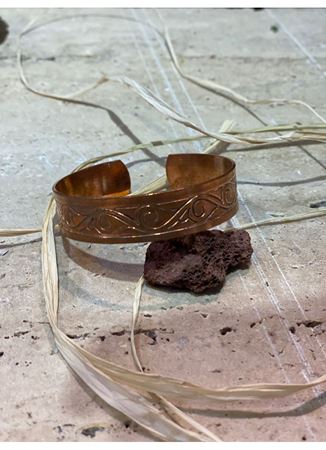 El Yapımı Otantik Bakır Bileklik