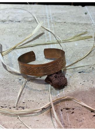 El Yapımı Otantik Bakır Bileklik