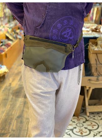 Özel Tasarım El Yapımı Unisex Deri Bel Çantası