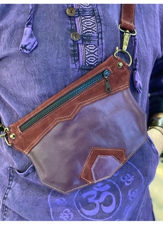 Özel Tasarım El Yapımı Unisex Deri Bel Çantası