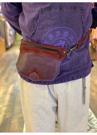 Özel Tasarım El Yapımı Unisex Deri Bel Çantası