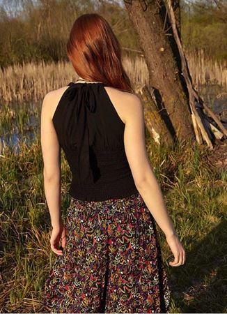 Gipeli Yazlık Siyah Bluz