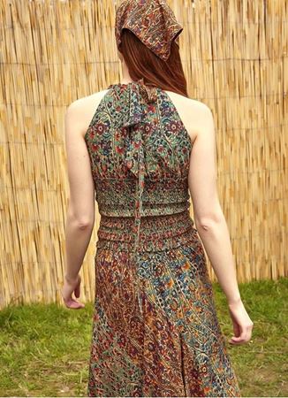 Gipeli Yazlık Pera Desenli Bluz