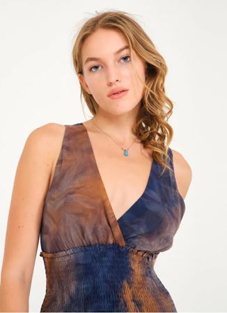 Gipeli Yazlık Pera Desenli Bluz