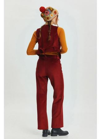 Bohem Tarz Fitilli Kadife Pantolon