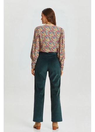 Bohem Tarz Fitilli Kadife Pantolon