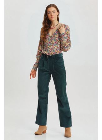 Bohem Tarz Fitilli Kadife Pantolon