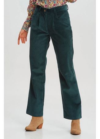 Bohem Tarz Fitilli Kadife Pantolon