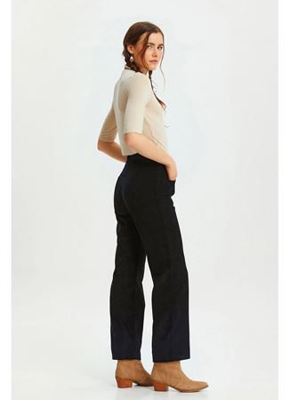 Bohem Tarz Fitilli Kadife Pantolon 