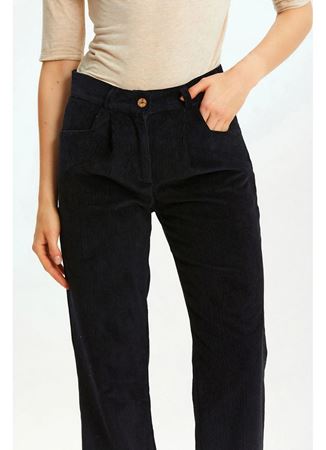 Bohem Tarz Fitilli Kadife Pantolon 