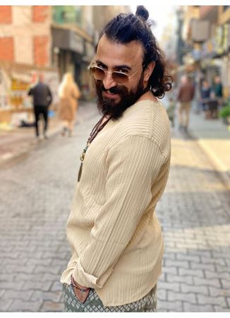 Uzun Kol V Yaka Keten üst