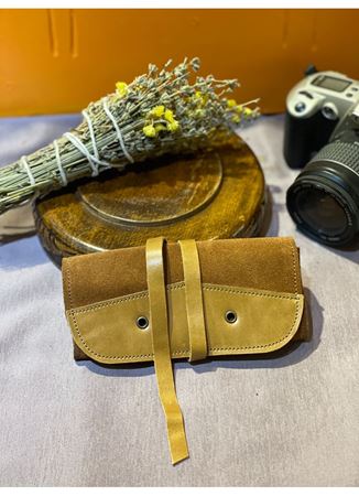 El  Yapımı Tütün Kesesi Cüzdan Tütün Çantası Tütünlük