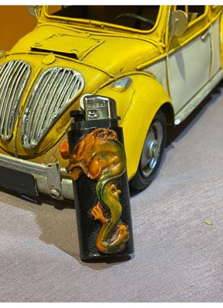 deri el yapımı çakmak kılıfı