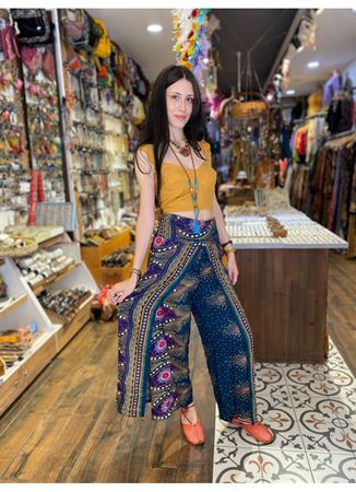 Desenli Standart Etnik Alt