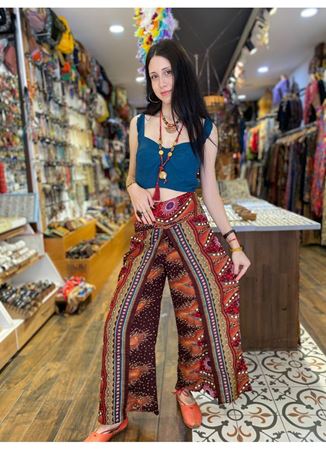 Desenli Standart Etnik Alt 