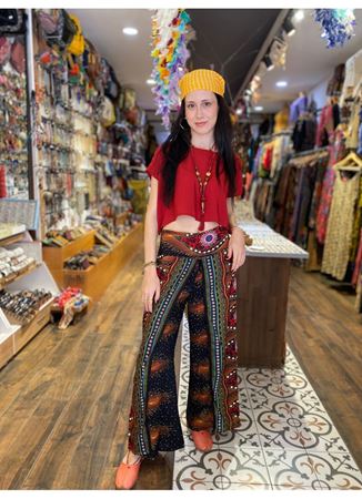 Desenli Standart Etnik Alt