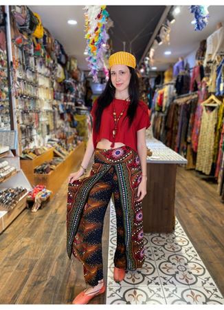 Desenli Standart Etnik Alt