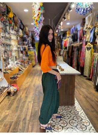 Renkli Pamuklu Etnik Pantolon