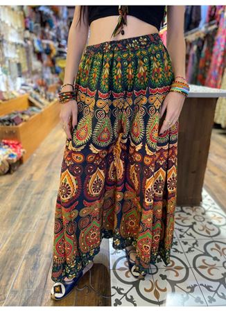 Etnik Desenli Etek Pantolon