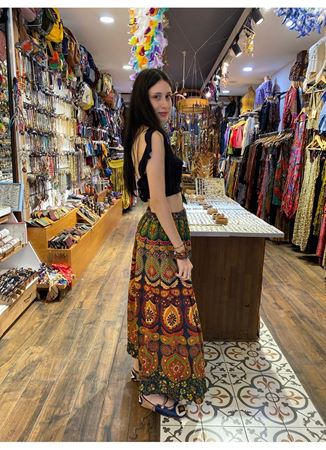 Etnik Desenli Etek Pantolon