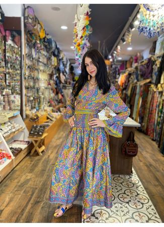 Uzun Kollu Alt Üst İpek Takım