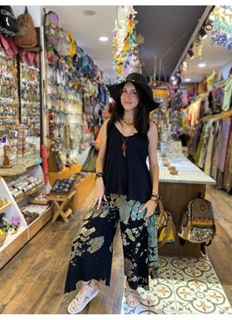 Batik Desen Siyah Pantolon