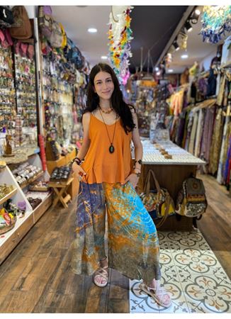 Batik Desen Turuncu Pantolon