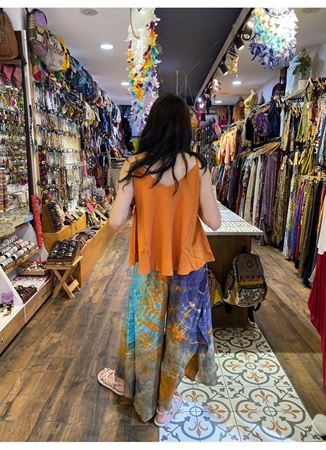 Batik Desen Turuncu Pantolon