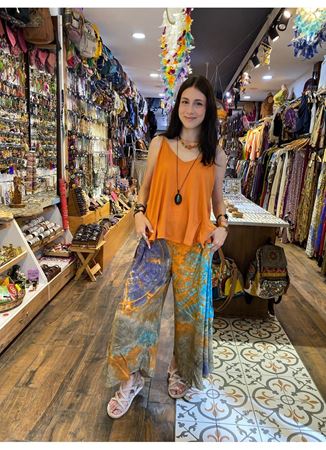 Batik Desen Turuncu Pantolon