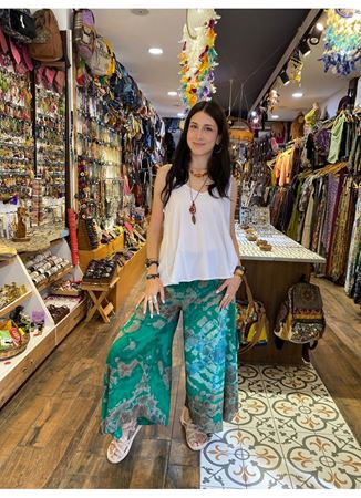 Batik Desen Yeşil Pantolon