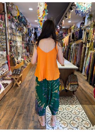 Batik Desen Yeşil Şalvar