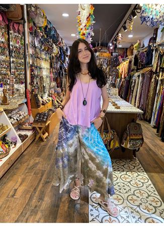 Batik Desen Mavi Pantolon