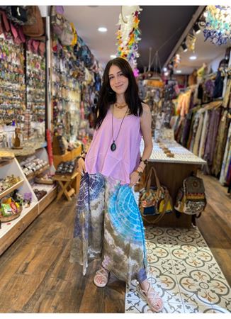 Batik Desen Mavi Pantolon