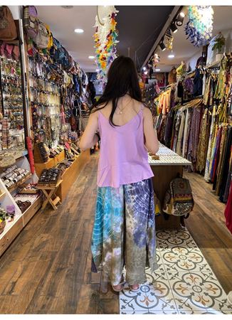 Batik Desen Mavi Pantolon