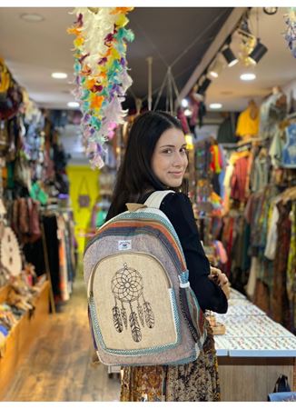 Nepal Dokuma Pamuk Sırt Çantası