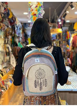 Nepal Dokuma Pamuk Sırt Çantası